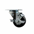 Service Caster Assure Parts 190CW223125S Replacement Caster with Brake ASS-SCC-20S314-POS-TLB